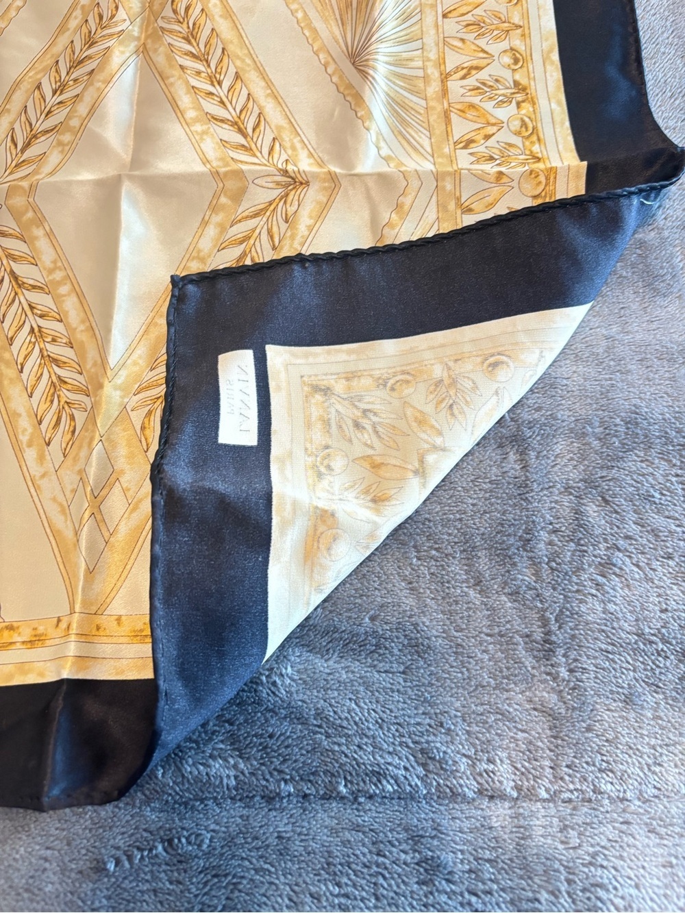 Vintage Lanvin Printed Silk Handkerchief Scarf - Picture 4 of 6